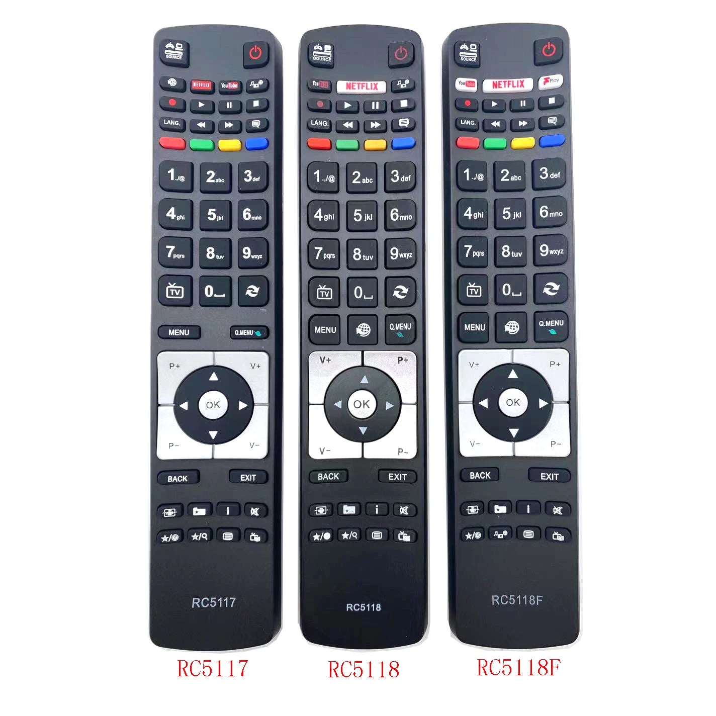 RC5118 RC5117 RC5118F Replacement Remote Control for Hitachi, Telefunken, Bush, Sharp, Finlux and JVC Televisions