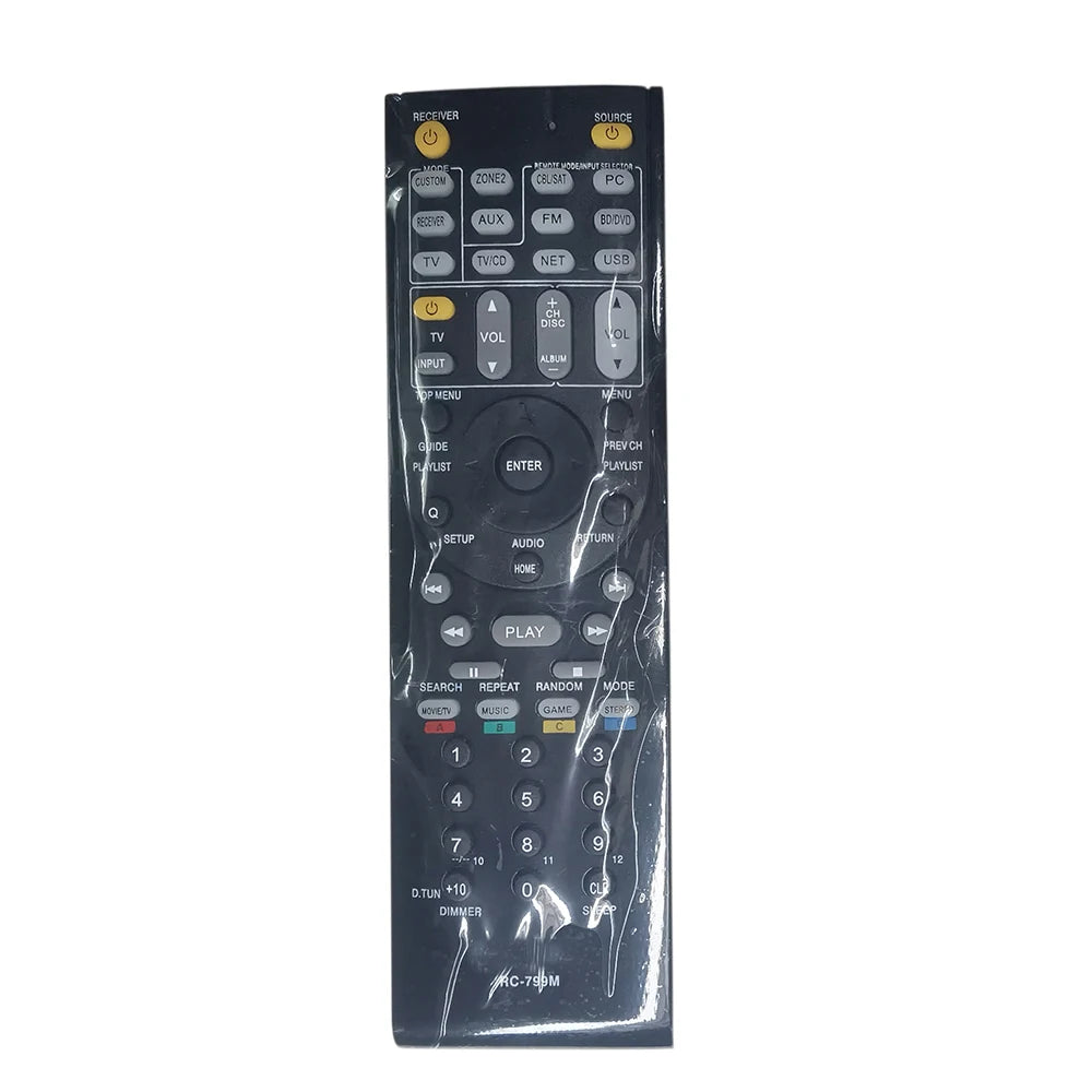 Remote for Onkyo AV Receiver HT-SR604, HT-SR800, TX-SR503, TX-SR504, TX-SR707 - Replacement Remote