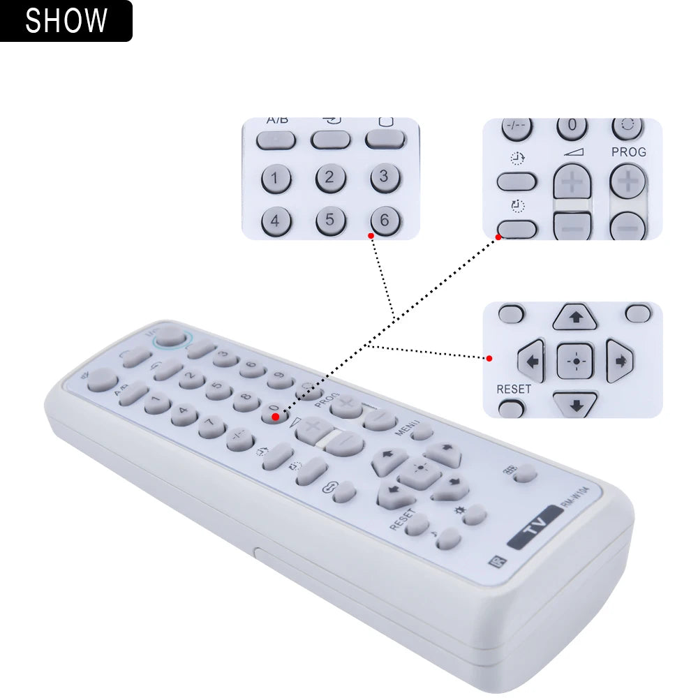 Sony RM-W104 Replacement Remote Control for Television Models