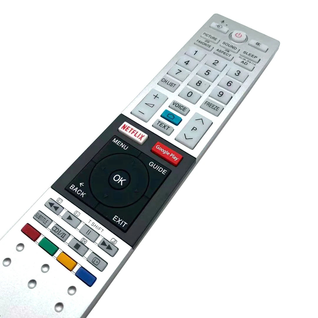 Toshiba CT-8536 Replacement Remote Control for Smart LED Televisions with Netflix and Google Play Keys