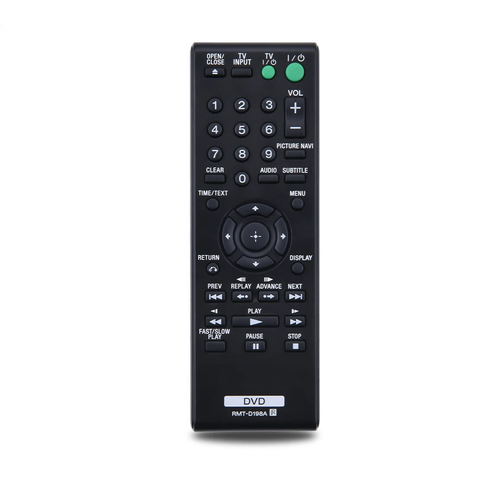 Sony RMT-D198A Replacement Remote Control for DVD Player Systems