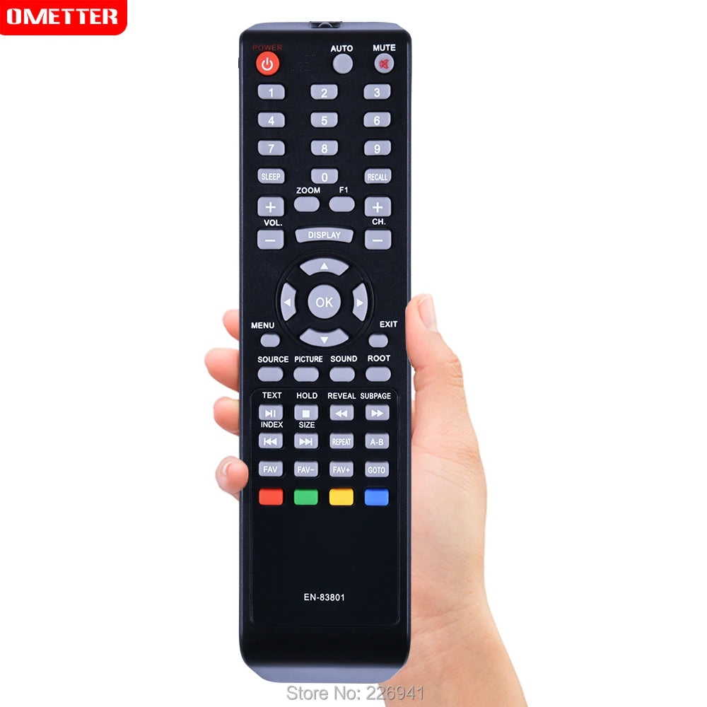 Hisense EN-83801 Replacement Remote Control for LED LCD Television Models