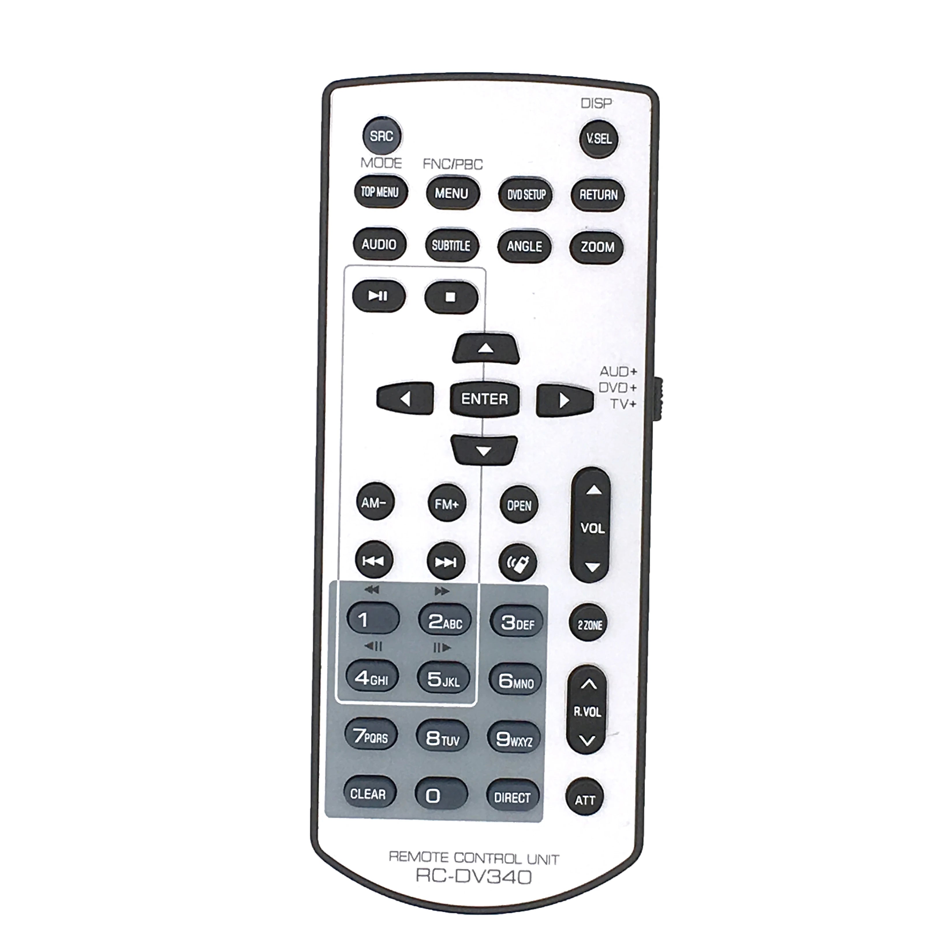 Kenwood RC-DV340 Replacement Remote Control for DDX Series Audio Video Systems