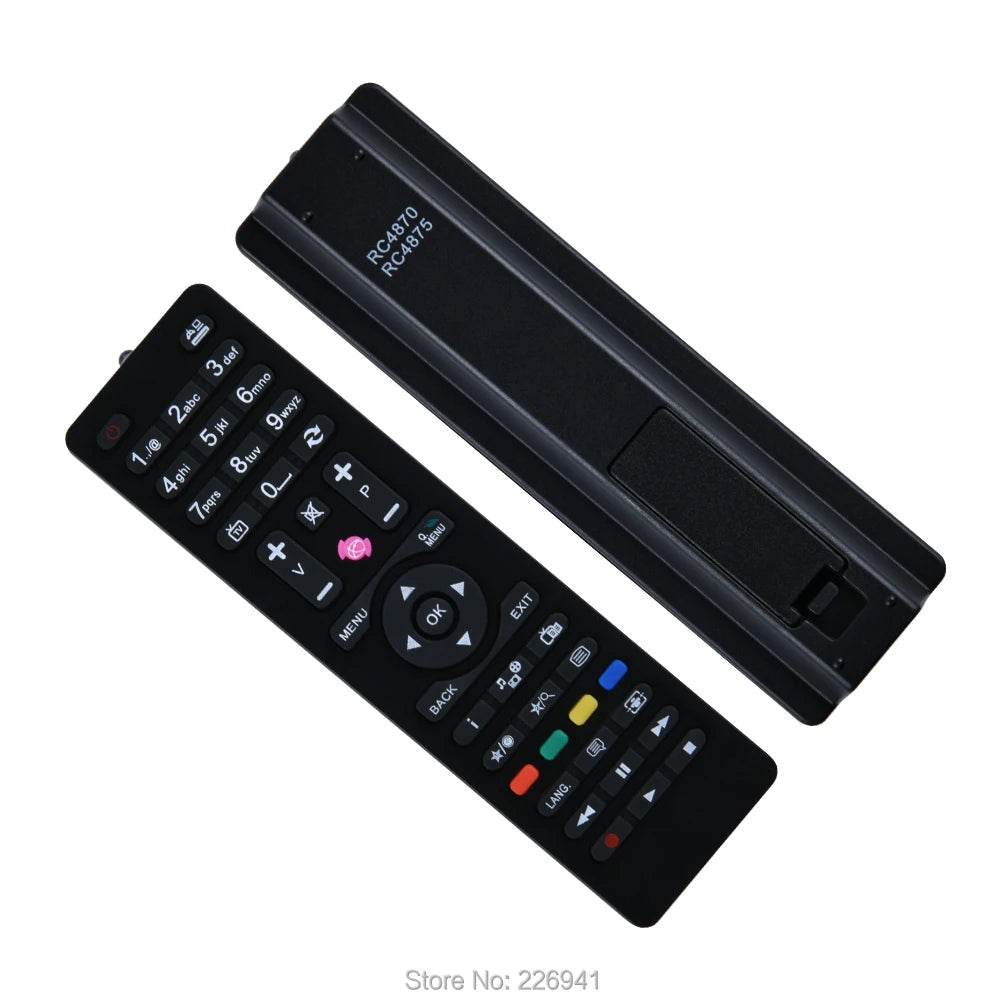 Telefunken RC4870 Replacement Remote Control for Telefunken, Hitachi, Techwood, Finlux and Sharp Televisions