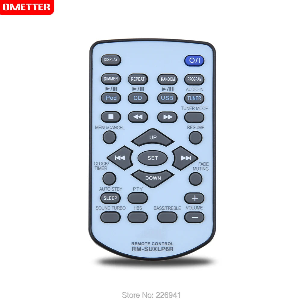 JVC RM-SUXLP6R Replacement Remote Control for Mini Hi-Fi Audio Systems