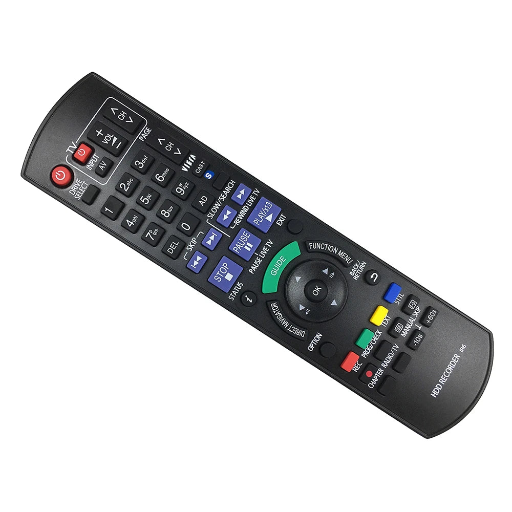 Panasonic N2QAYB000618 Replacement Remote Control for HDD DVD Recorder Systems