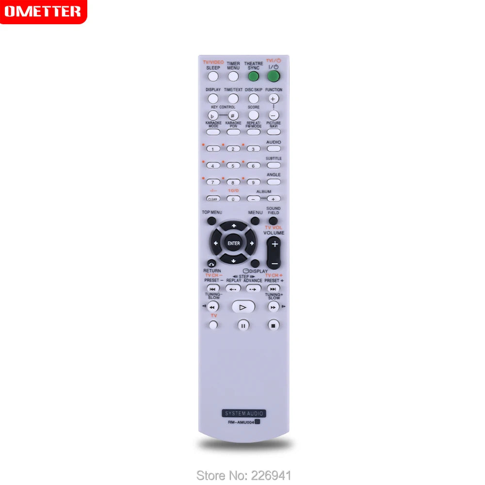 Sony RM-AMU004 Replacement Remote Control for Mini DVD Hi-Fi Audio Systems