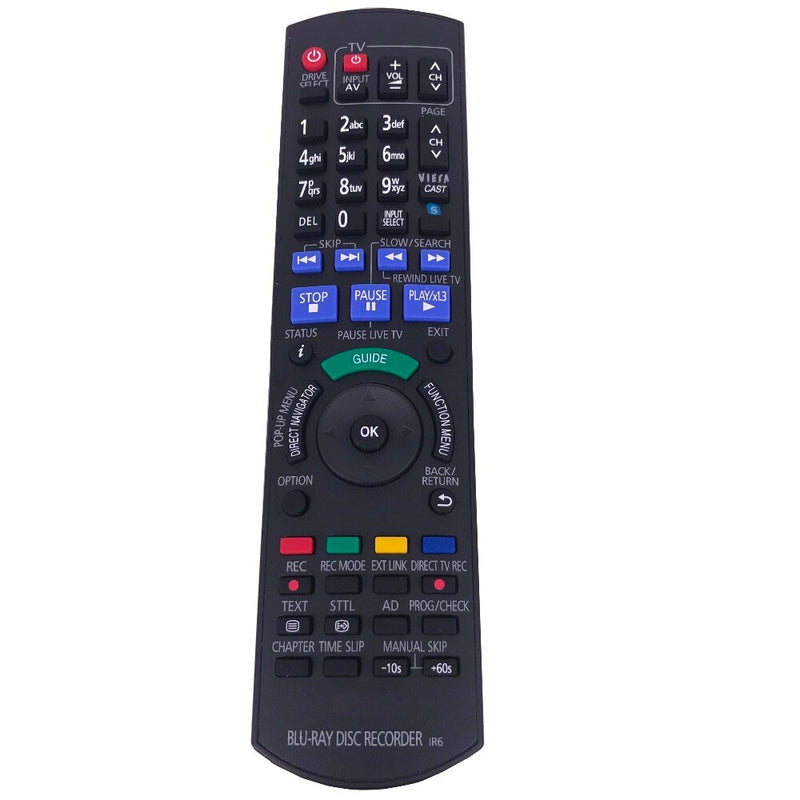 Remote Control for Panasonic Blu-ray DISC RECORDER N2QAYB000479 MRXW380 DMRXW390 DMRXW480 DMR-XW385