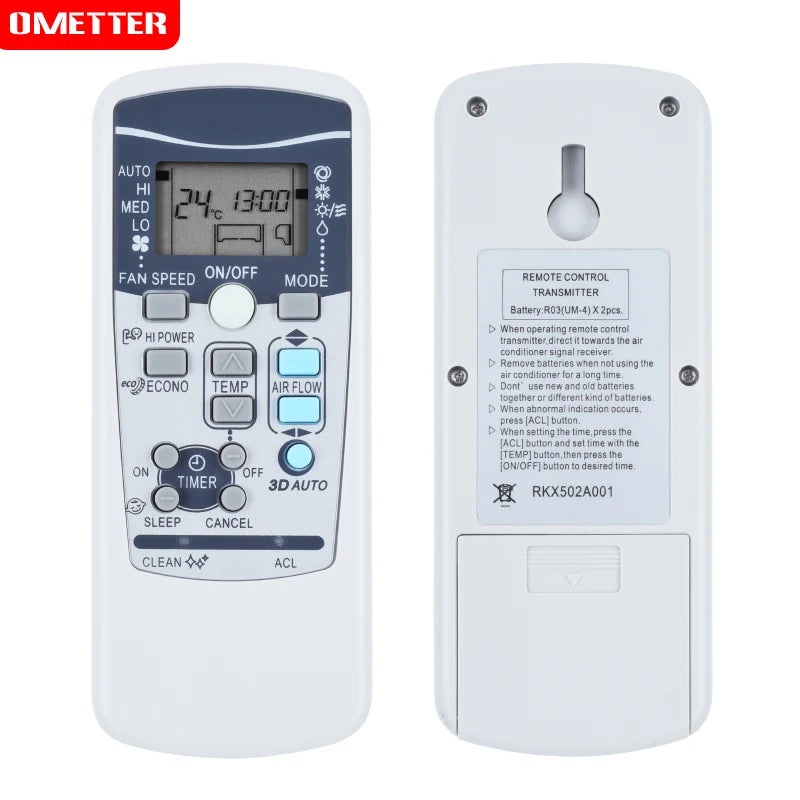 Mitsubishi RKX502A001 Replacement Remote Control for Air Conditioning Systems