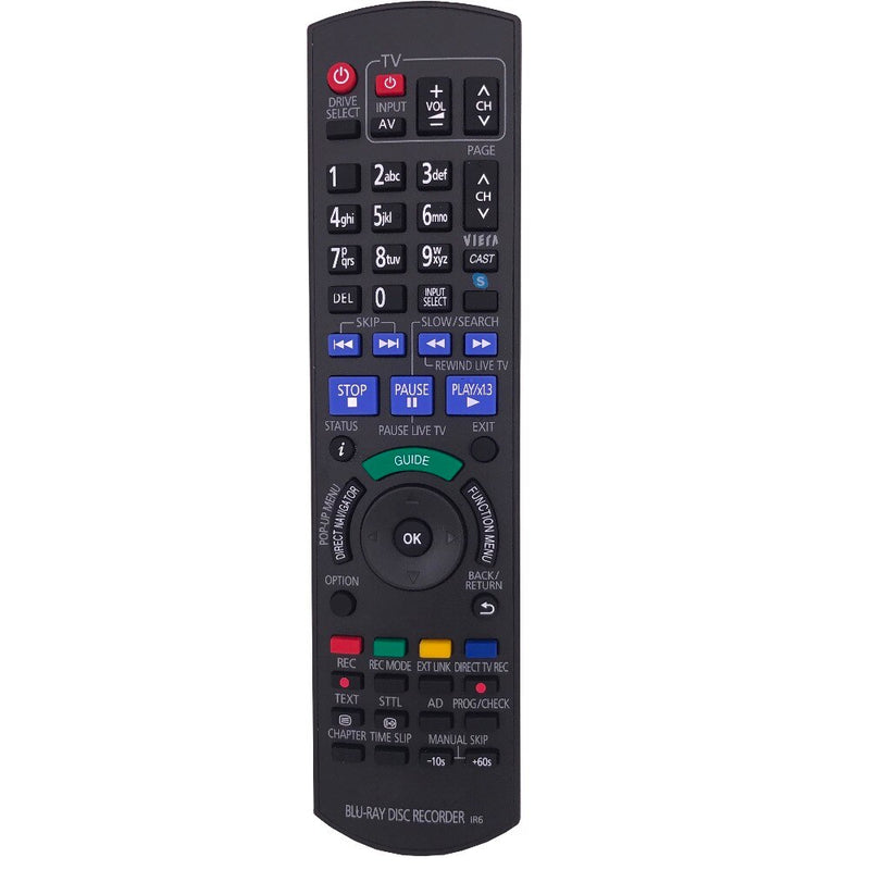 Remote Control for Panasonic Blu-ray DISC RECORDER N2QAYB000479 MRXW380 DMRXW390 DMRXW480 DMR-XW385