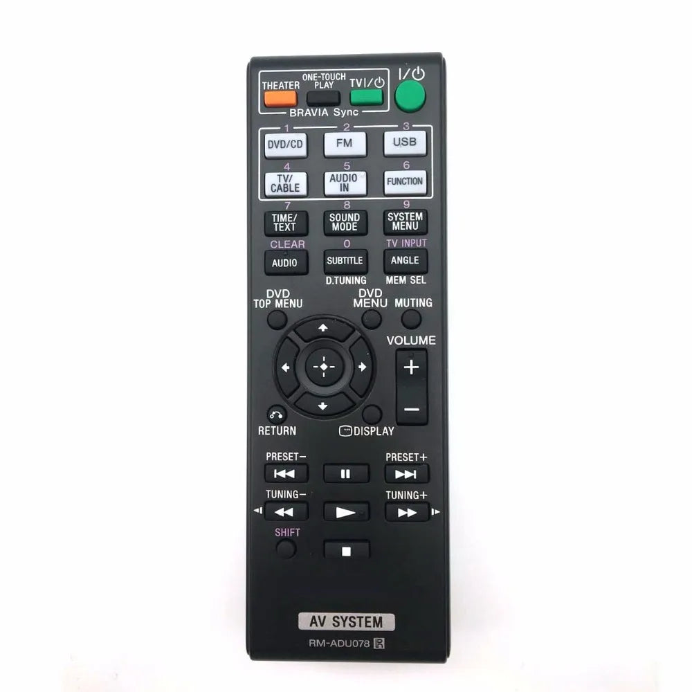 Sony RM-ADU078 Replacement Remote Control for DAV and HBD Series Home Theatre Systems