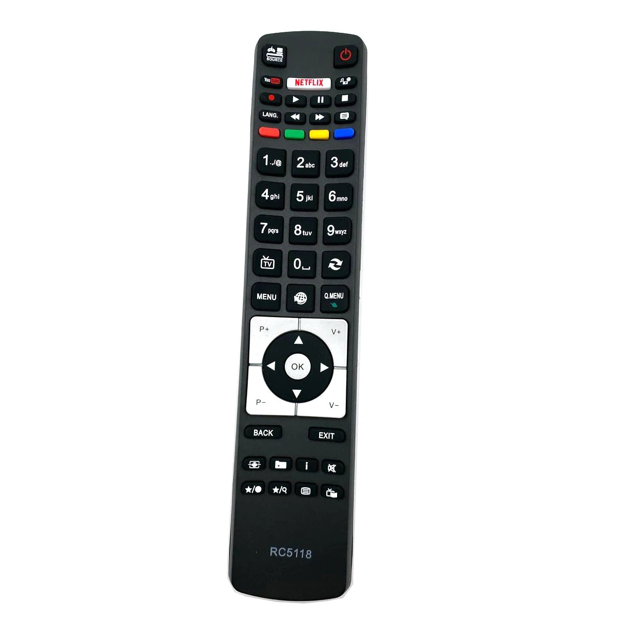 RC5118 RC5117 RC5118F Replacement Remote Control for Hitachi, Telefunken, Bush, Sharp, Finlux and JVC Televisions