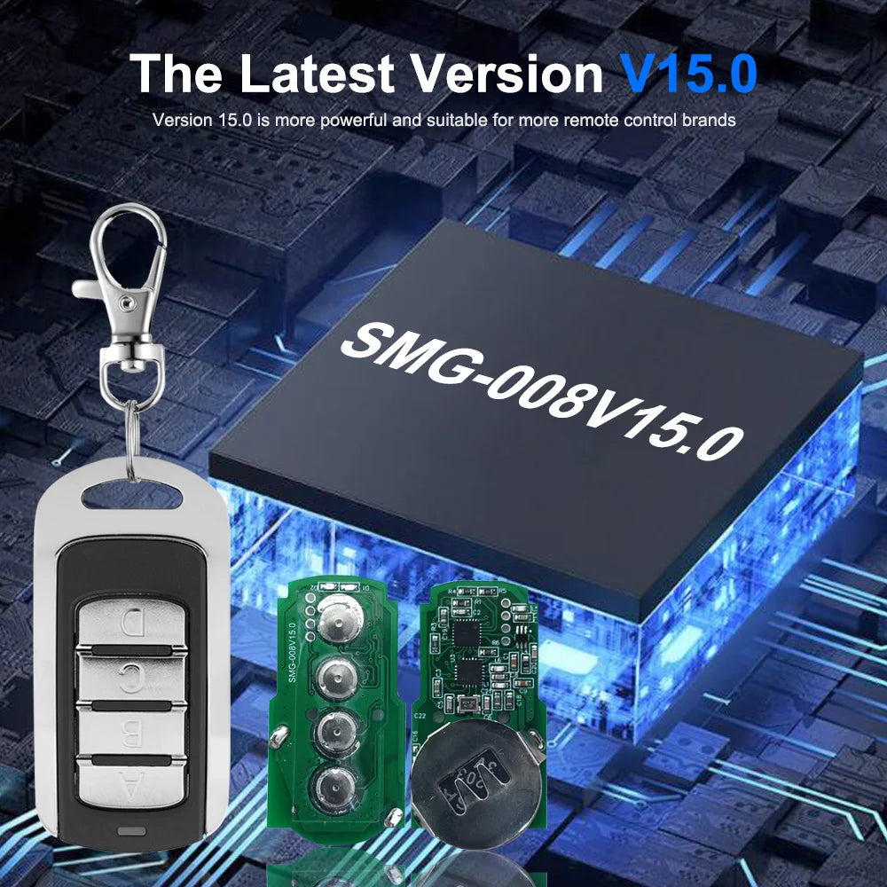Scimagic SMG-008V15.0 Multi-Frequency 280–868MHz Garage Gate Remote Cloner (Fixed & Rolling Code)
