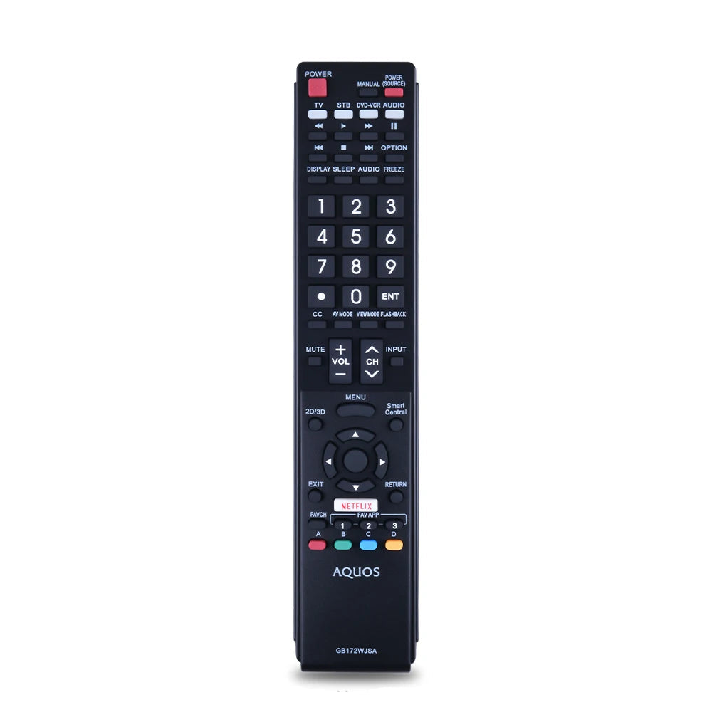 Sharp GB172WJSA Replacement Remote Control for AQUOS LED Television Models