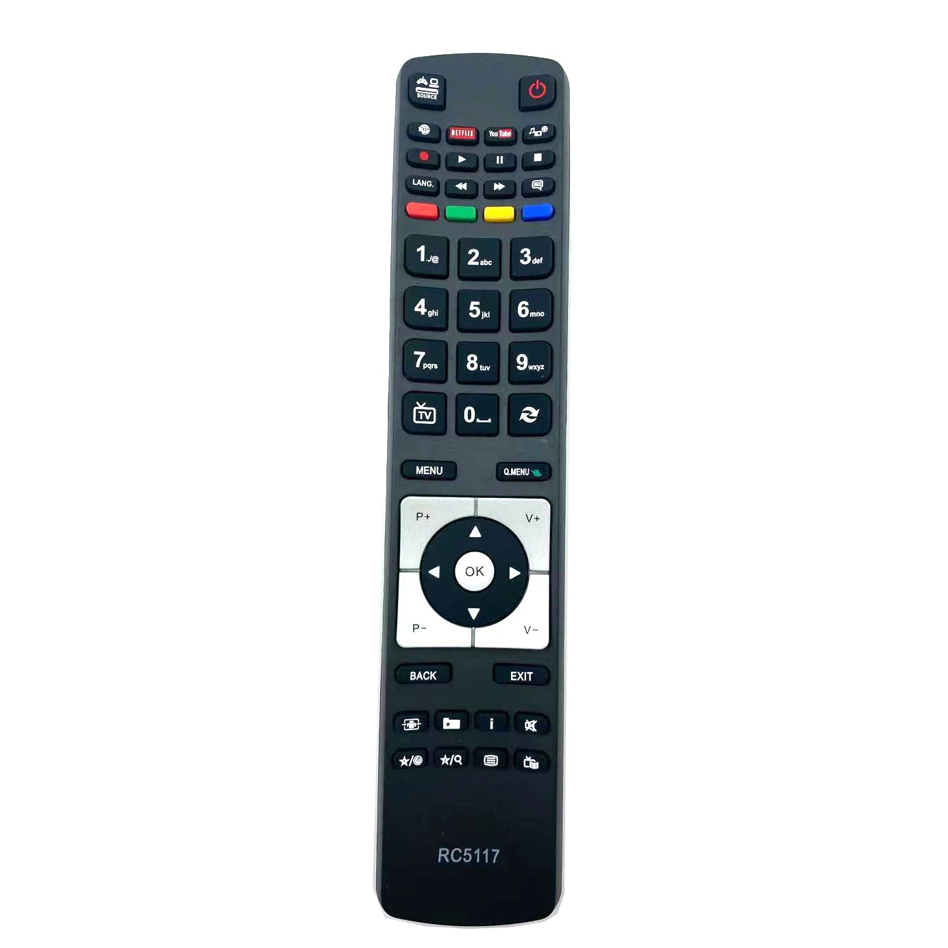 Hitachi RC5117 Replacement Remote Control for 28HYT45U 32HYT46U 42HYT42U 48HBT62U 50HYT62U TVs