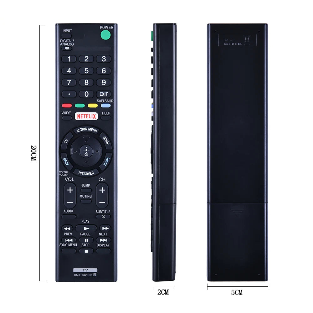 Sony RMT-TX200B Replacement Remote Control for LED LCD and 4K Television Models
