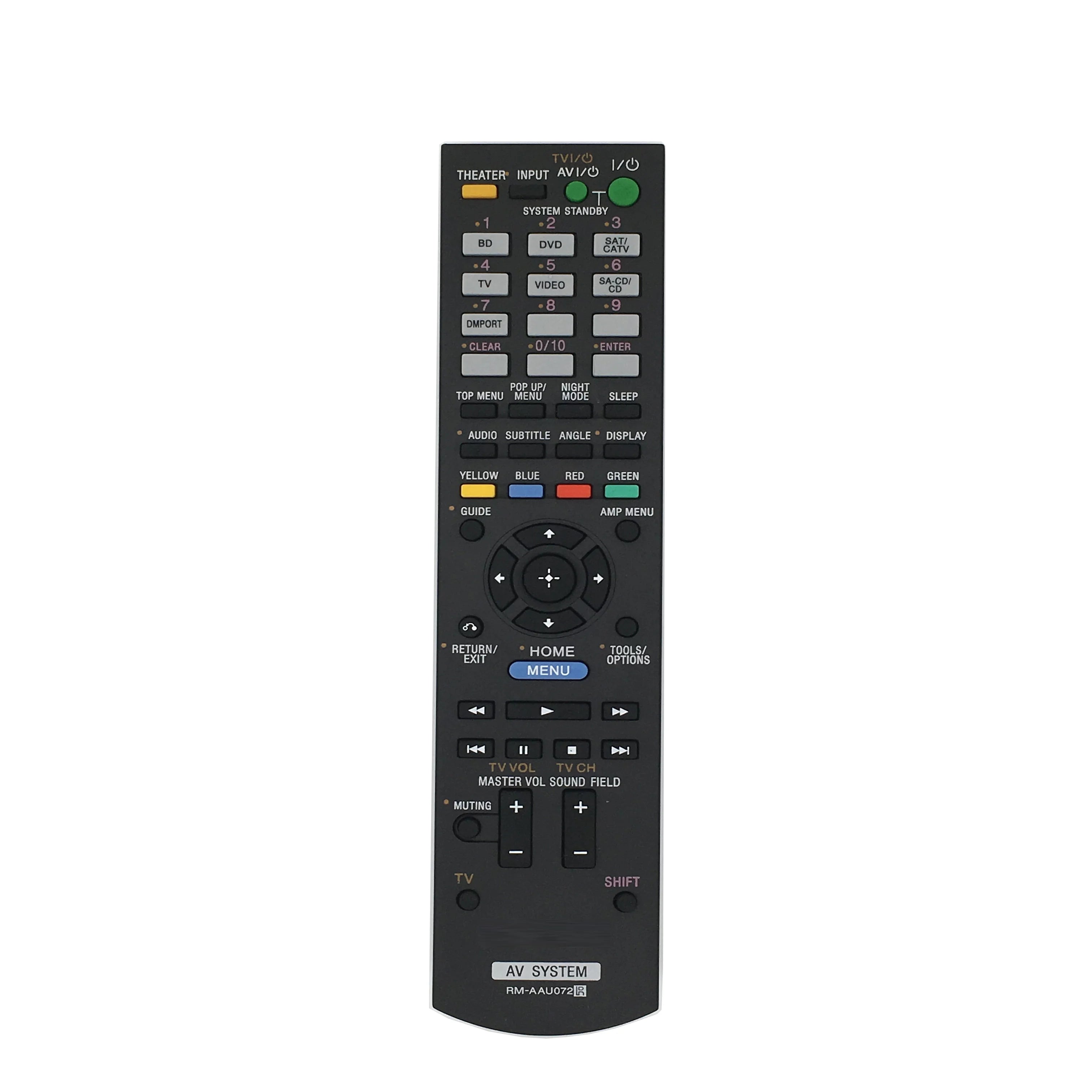 Sony RM-AAU072 Replacement Remote Control for HT and STR Series AV Receiver Systems