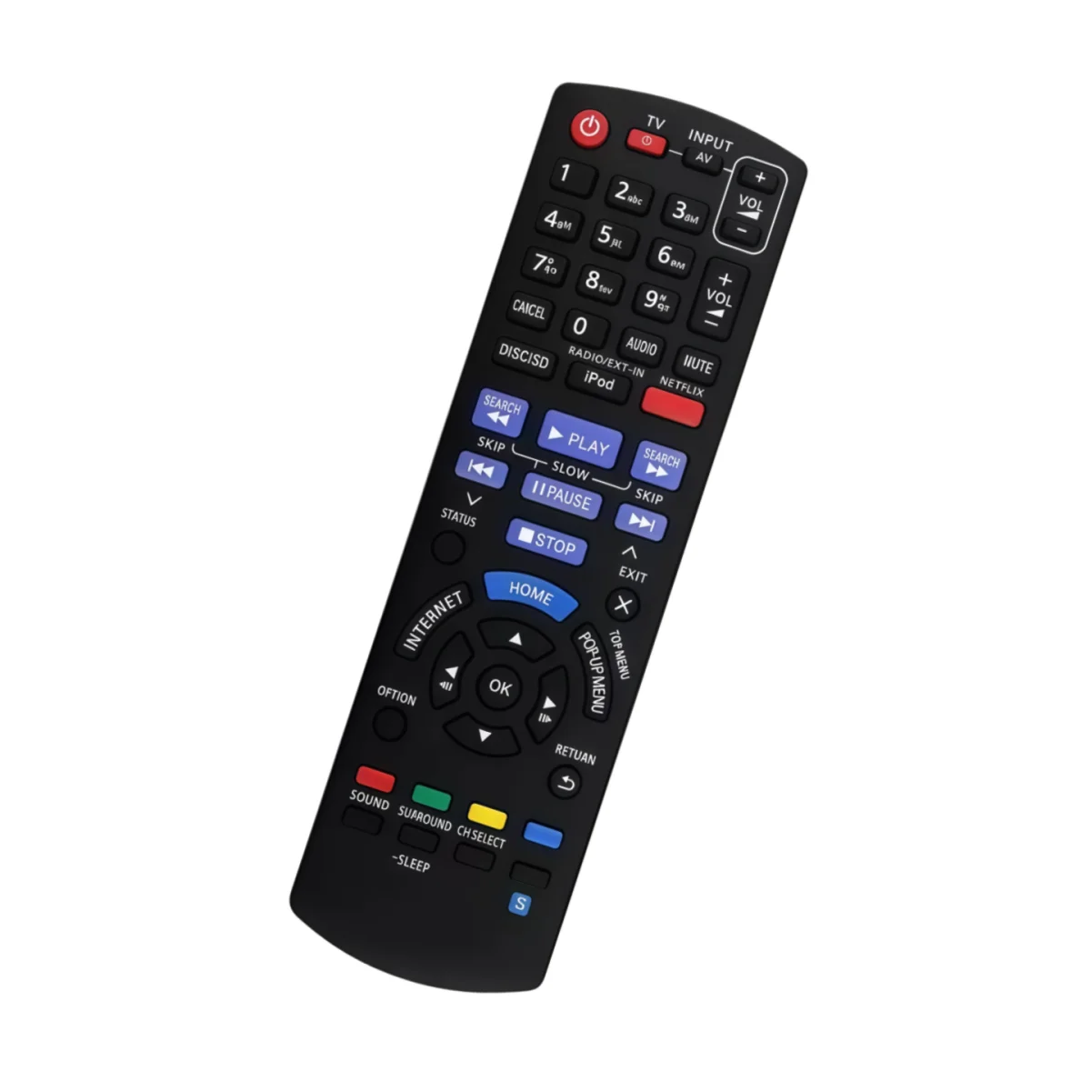 Replacement Remote Control for Panasonic Blu-ray DVD Home Theatre Systems