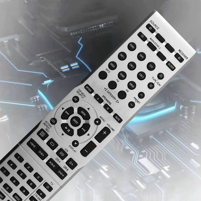 RAX25 WV50040 Replacement Remote for Yamaha Audio Receivers R-S500 / R-S700 | SILVER