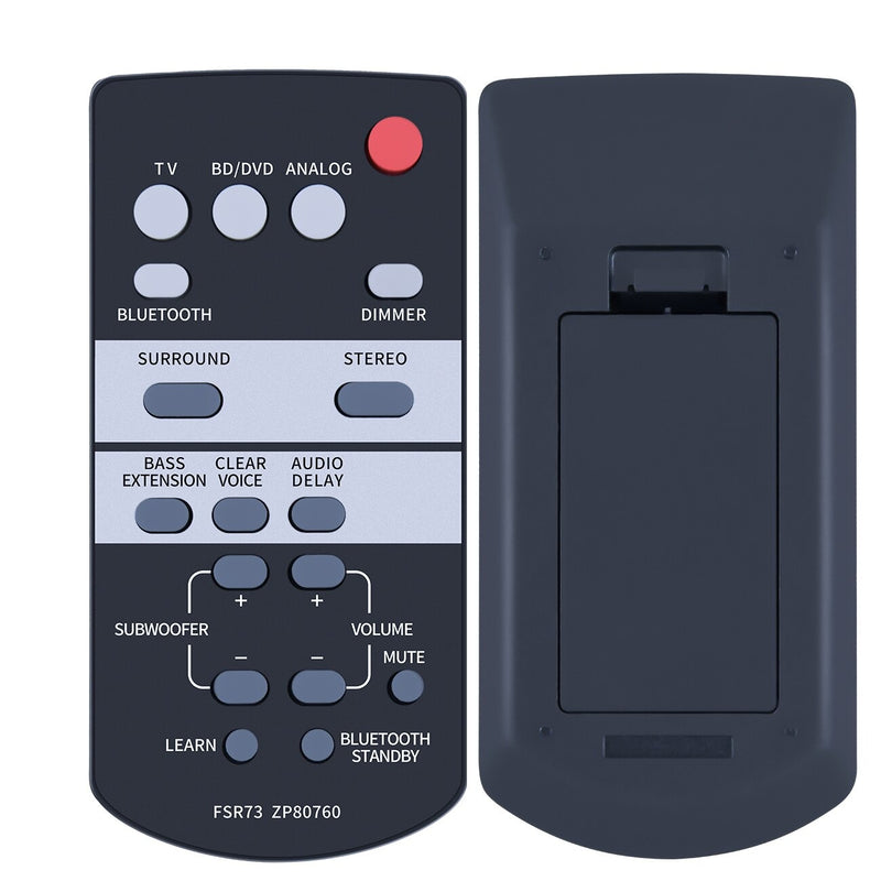 FSR73 ZP80760 Remote Fit for Yamaha Bluetooth Sound Bar Home Theater System ATS-1050 SRT-700 YAS-105