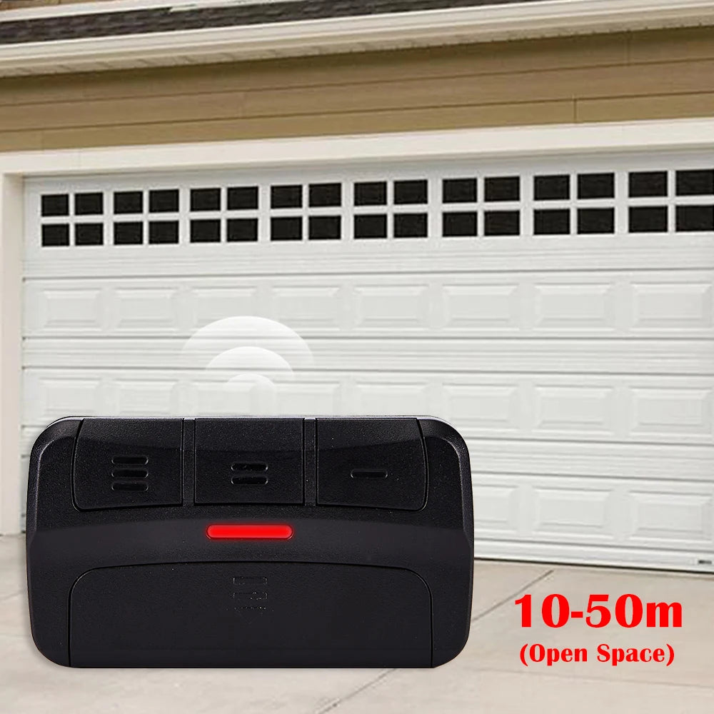 Universal Multifrequency Garage Door Remote 287–868MHz with Sun Visor Clip – 3 Buttons