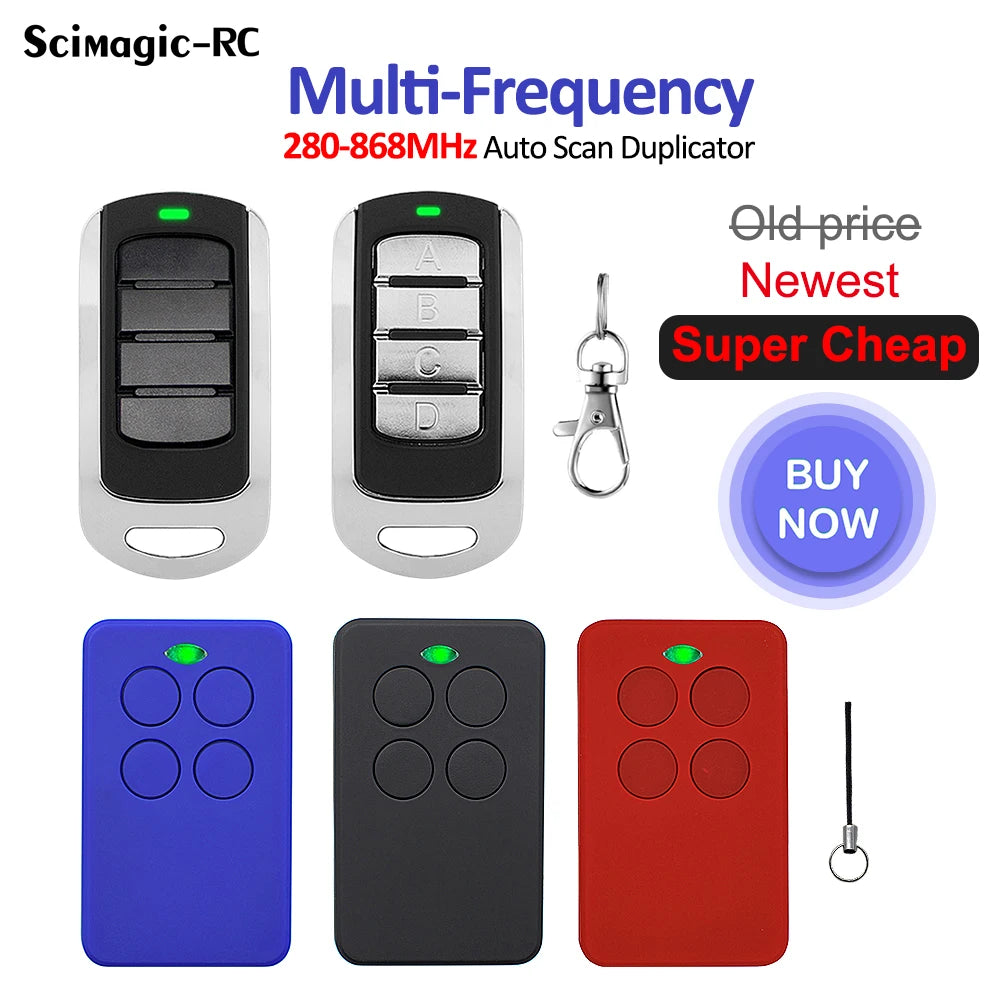Scimagic-RC multi-frequency 280–868MHz garage remote control duplicator – 4-channel universal opener