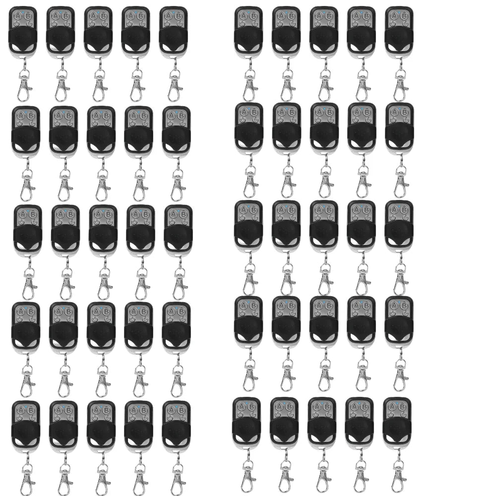 Universal 433MHz Garage Remote – 4-Button Cloning Duplicator with Long-Range Wireless Control