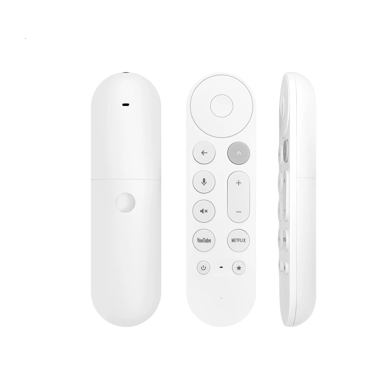 Voice Remote Control for Google TV Streamer 4K and Chromecast with Customisable App Button White