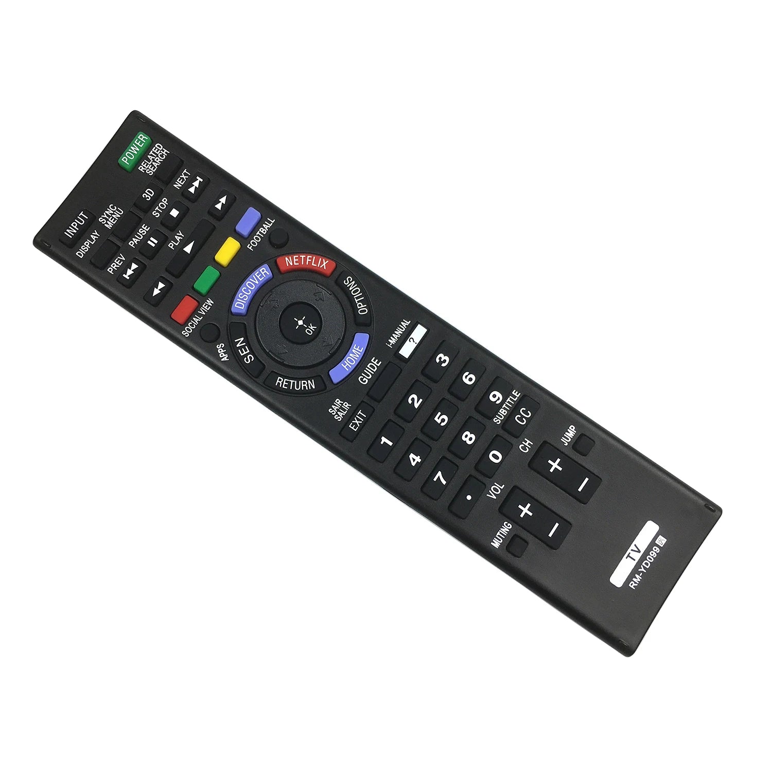 Sony RM-YD099 Replacement Remote Control for KDL Series LED Smart Televisions