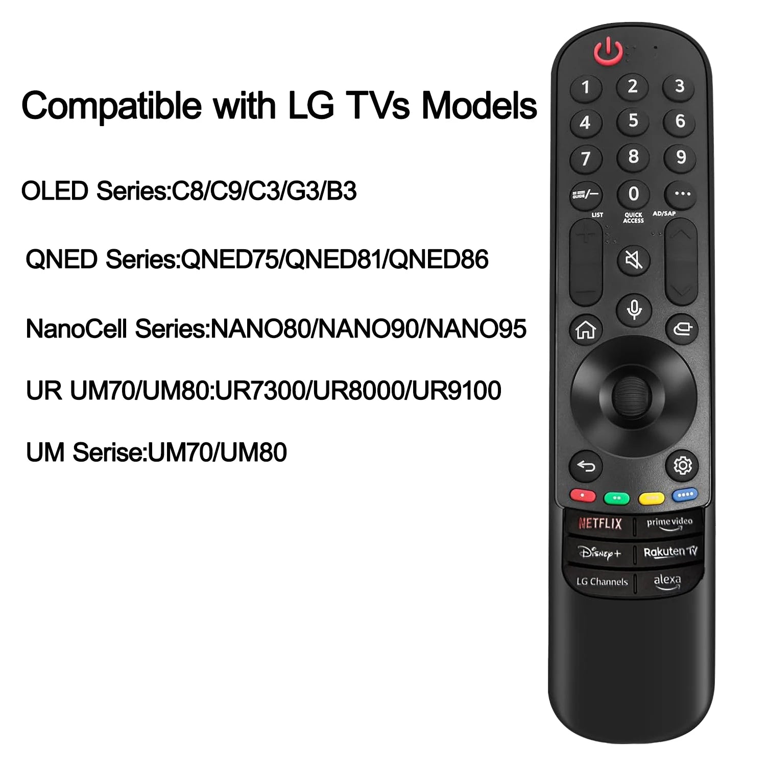 MR24GA Voice Magic Remote for LG Smart TVs 2020–2024 Bluetooth Pointer Control
