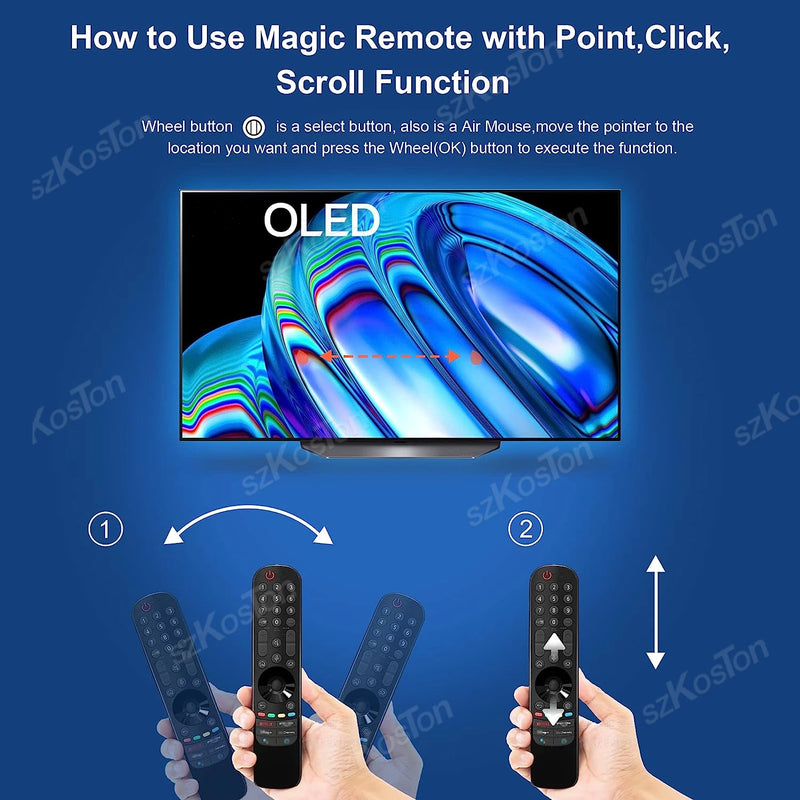 Remote for LG Magic MR21GA with Pointer Voice Function for LG Smart TV UHD OLED QNED NanoCell 4K 8K