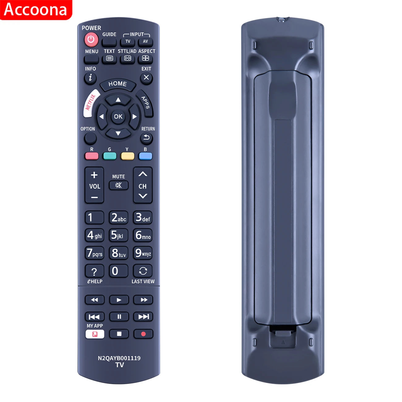 N2QAYB001119 Remote Control Replacement for Panasonic TX-L24XW6 TH-43EX600A Viera LED HDTV TV