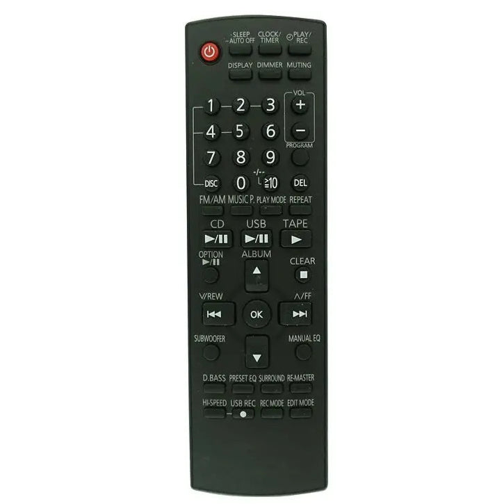 Remote Control for Panasonic SA-PM53 / SA-PM54 / SC-PM53 / PM533 CD Audio Systems