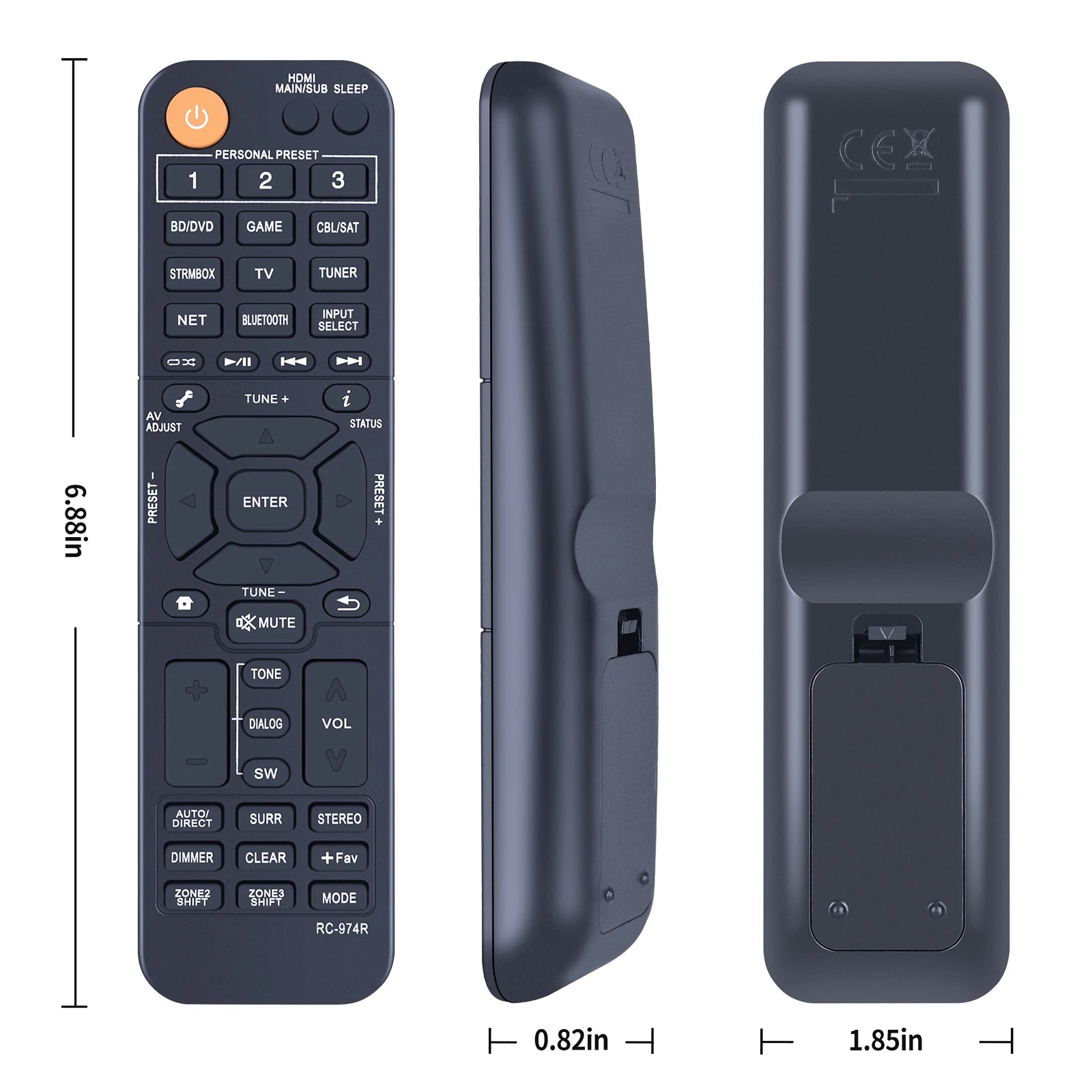 RC-974R RC-977R Remote Control for Pioneer VSX-934 7.2-Channel AV Receiver