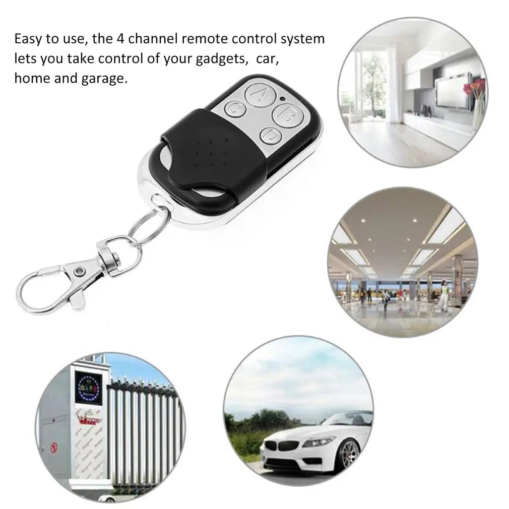 2pcs universal garage door remote control key fob – 433mhz fixed code duplicator