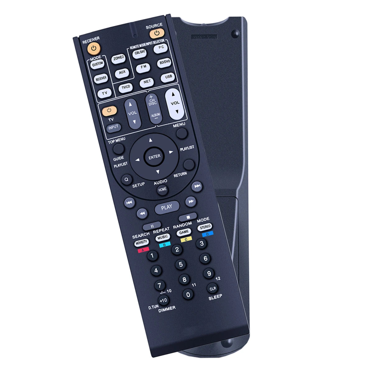 Replacement Remote Control for AV Receiver Systems Compatible with RC-866M and TX Series Models