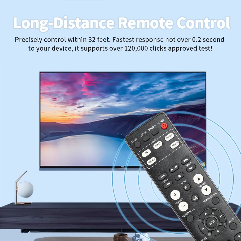 RC-1162 Replacement Remote Control for RCD-M39 RCD-M39DAB Denon CD Receiver Audio System