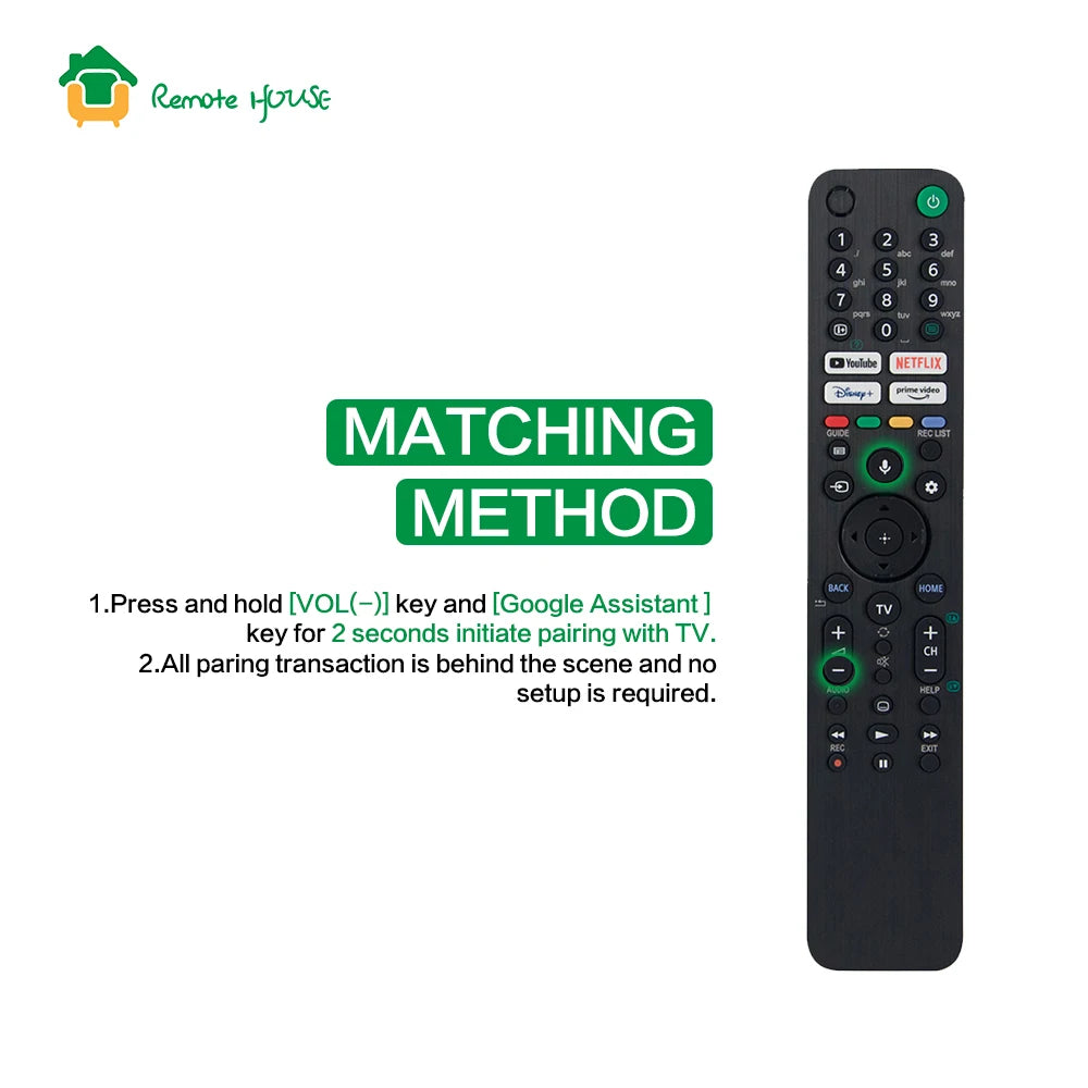 Voice Remote Control Replacement RMF-TX520 Compatible with Smart TV and XR Series Television Models