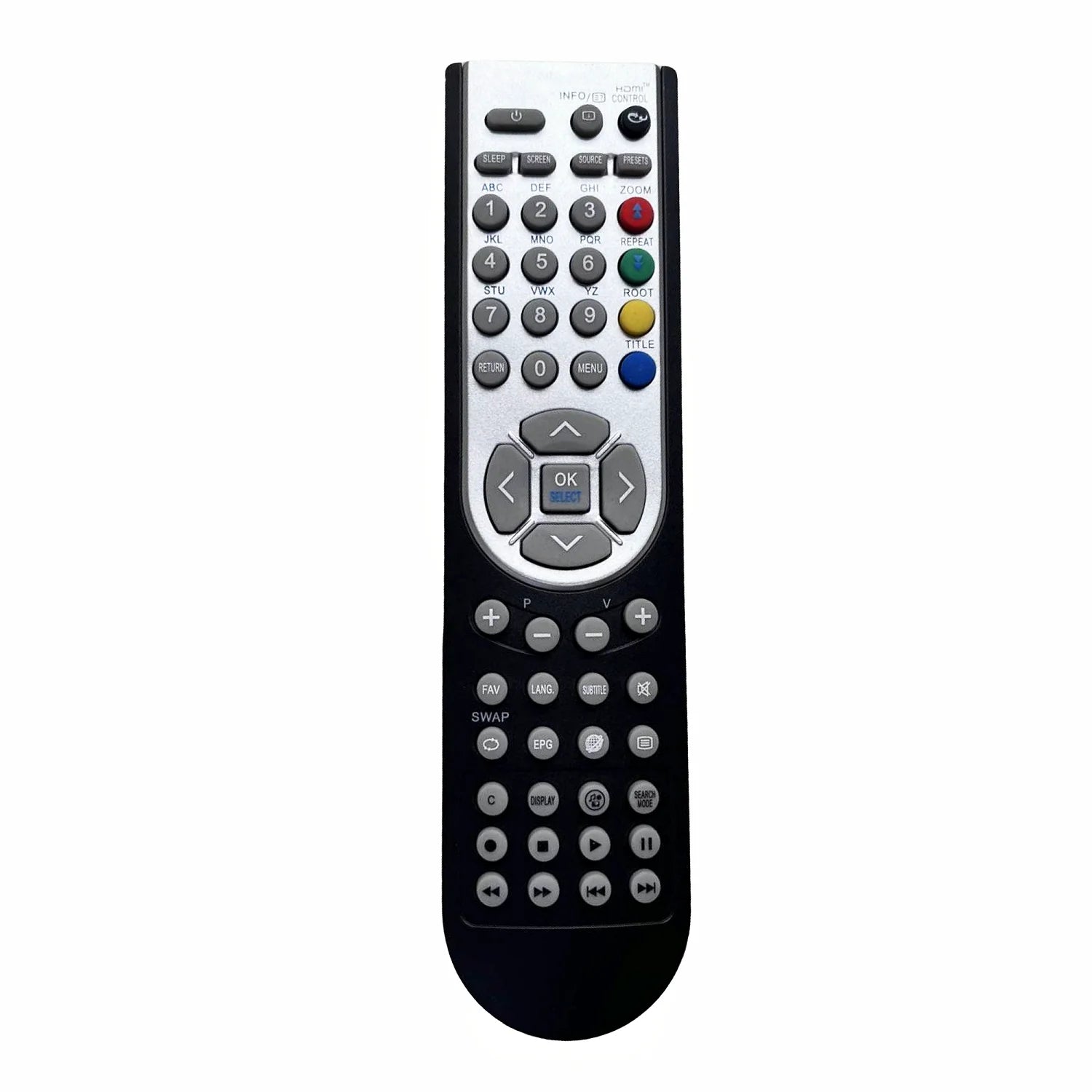 Replacement Remote Control Compatible with OKI, Alba, Toshiba, Grundig, Techwood, Luxor, Bush and Finlux Televisions