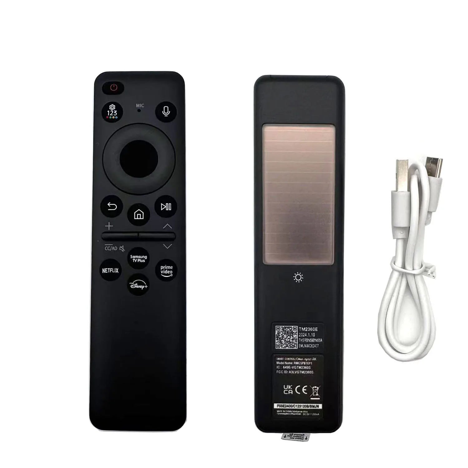 Samsung BN59-01455A TM2360E Solar Voice Replacement Remote Control for Smart Televisions