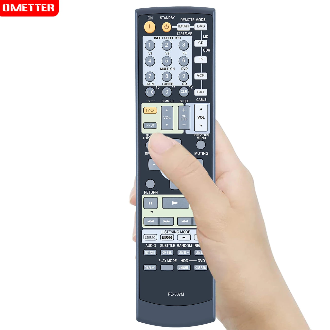 RC-607M Remote for Onkyo AV Receiver TX-SR503, TX-SR8350, TX-SR503E Replacement Remote