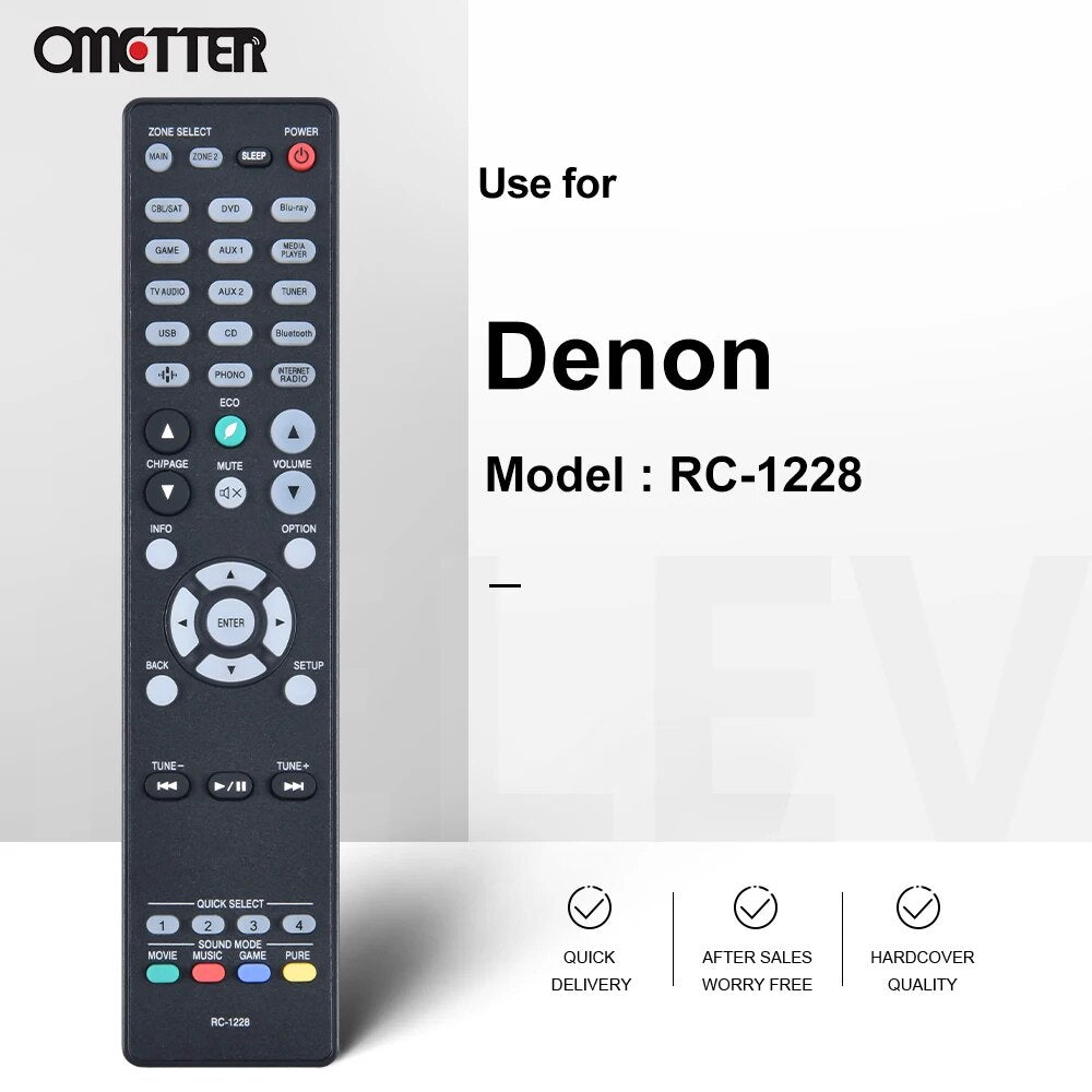 RC-1228 Remote Control for DENON AV Receiver AVR-X2400h AVR-S730 AVR-S950H