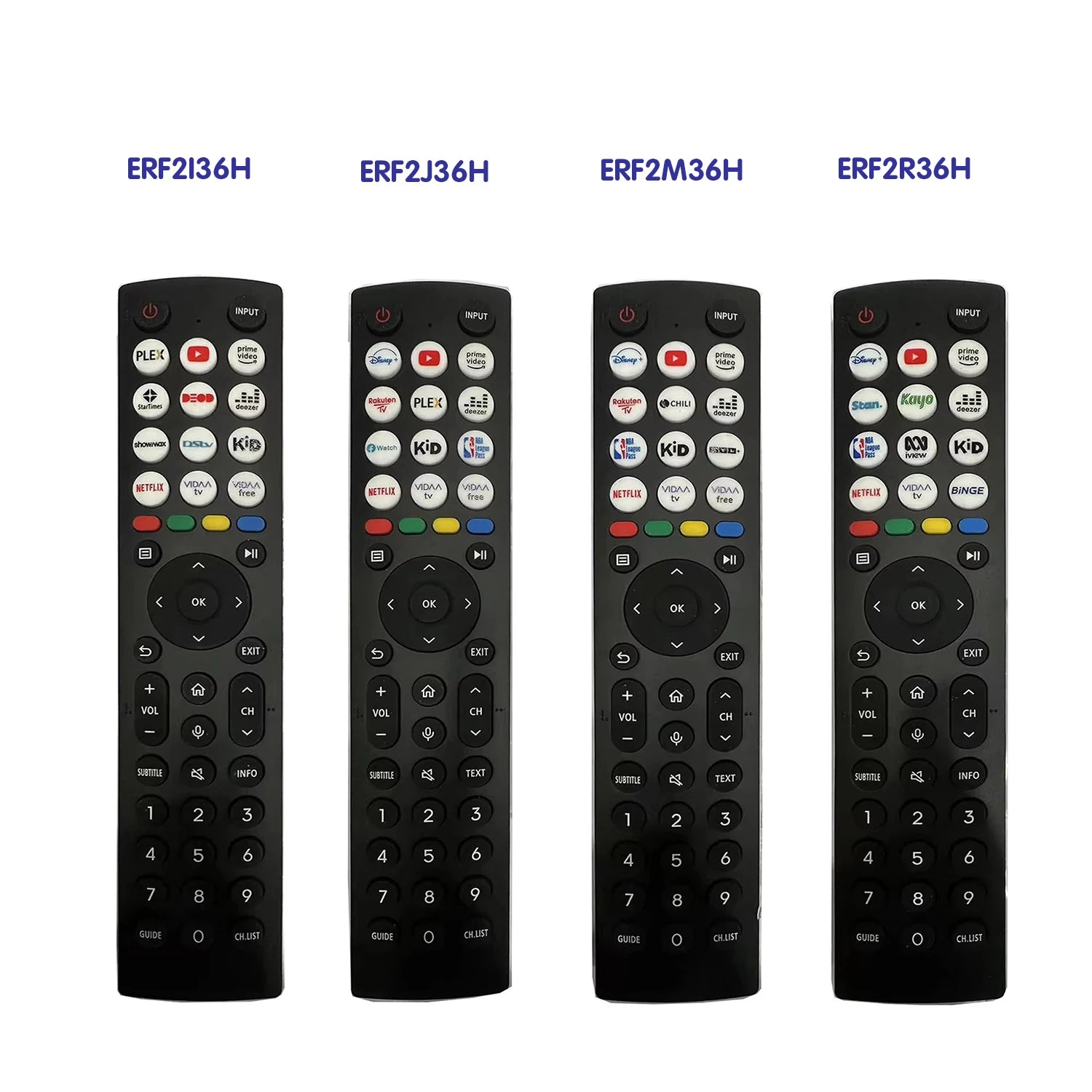 Hisense ERF2I36H Replacement Remote Control for A Series Smart Televisions