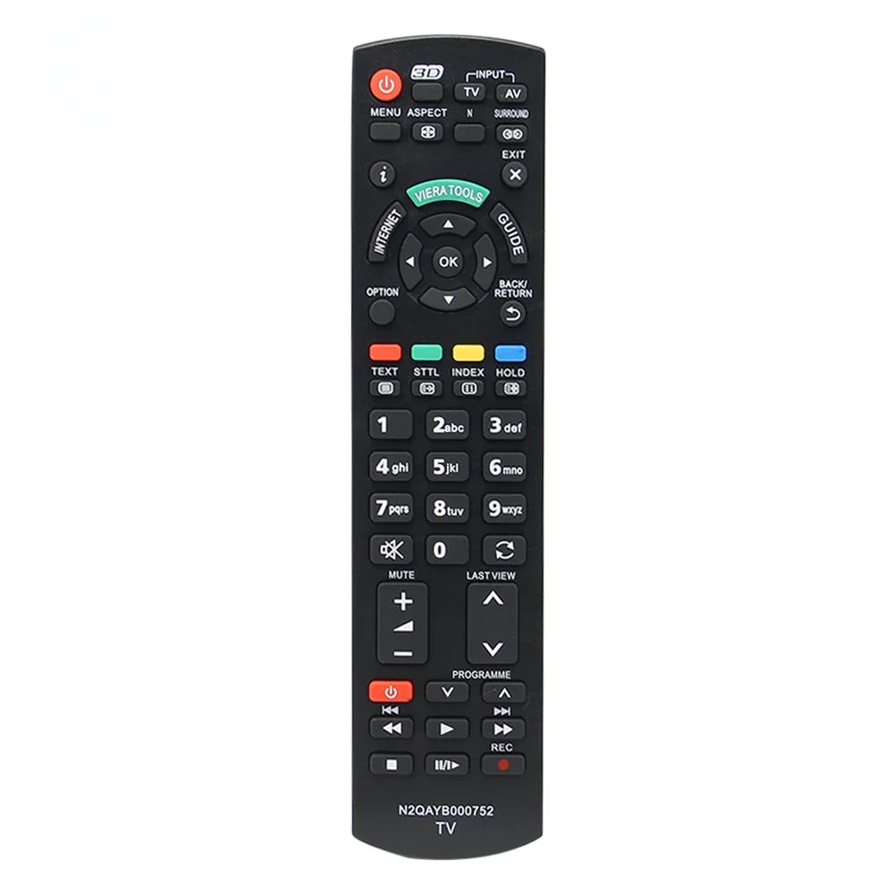 Universal Replacement Remote N2QAYB000752 for Panasonic TVs – 433 MHz IR Control