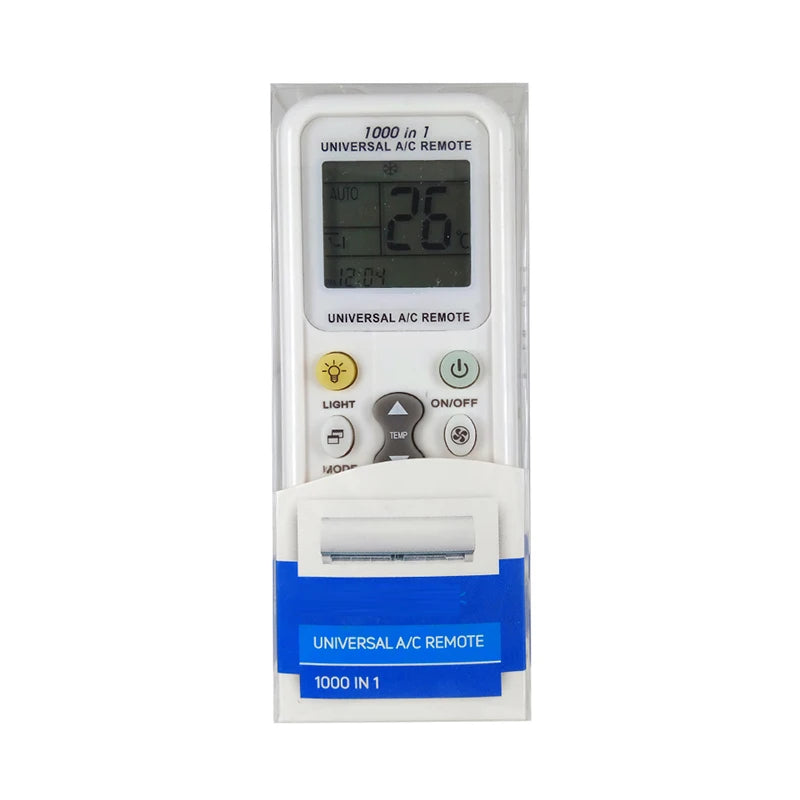 1000-in-1 Universal K-1028V AC Remote Control Digital LCD Backlight for Air Conditioners