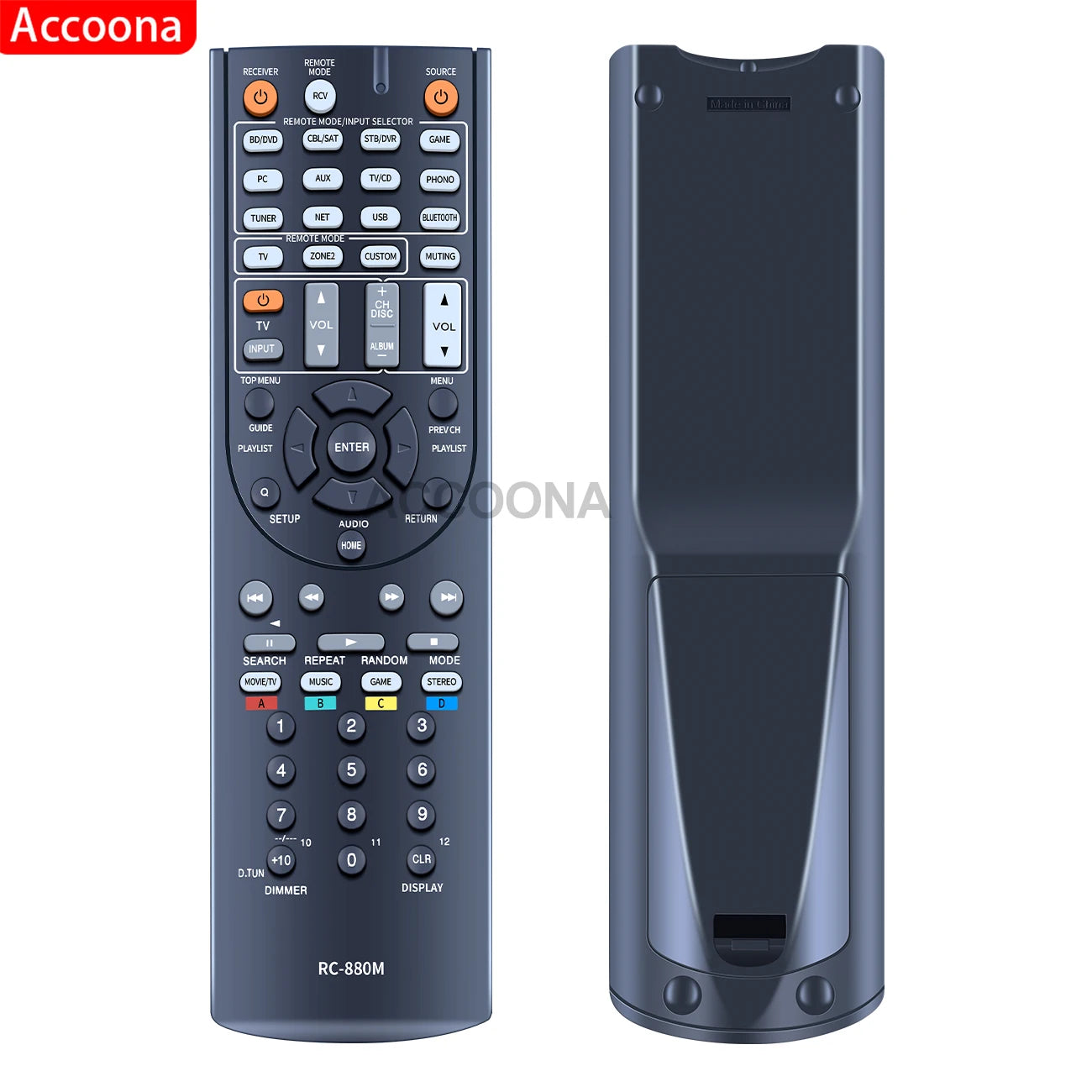 ACCOONA Remote Control for Onkyo RC-880M TX-NR636 HT-S7700 TX-NR838 TX-NR737 A/V Receivers