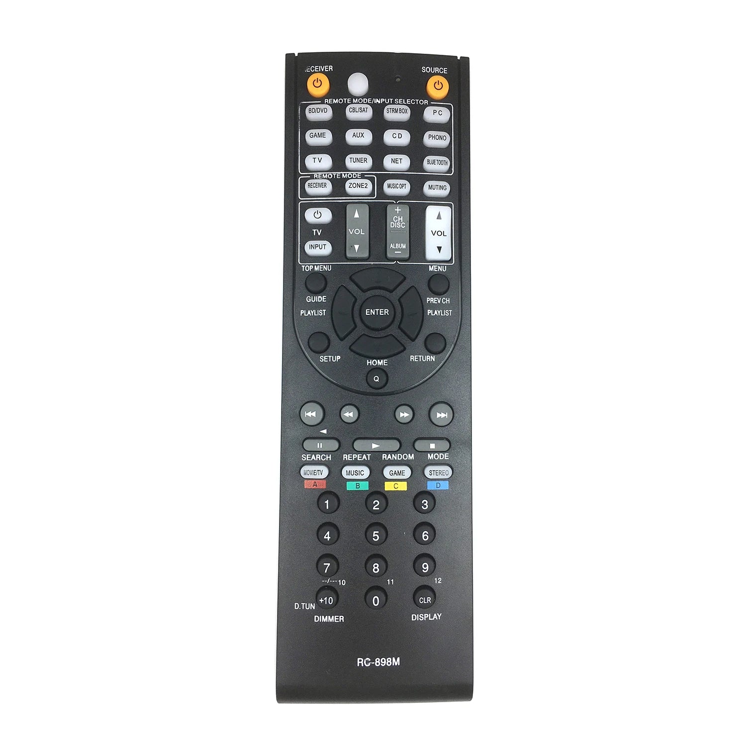 RC-898M Remote Control Replacement for ONKYO AV Receivers TX-NR5008 TX-NR709 TX-NR646