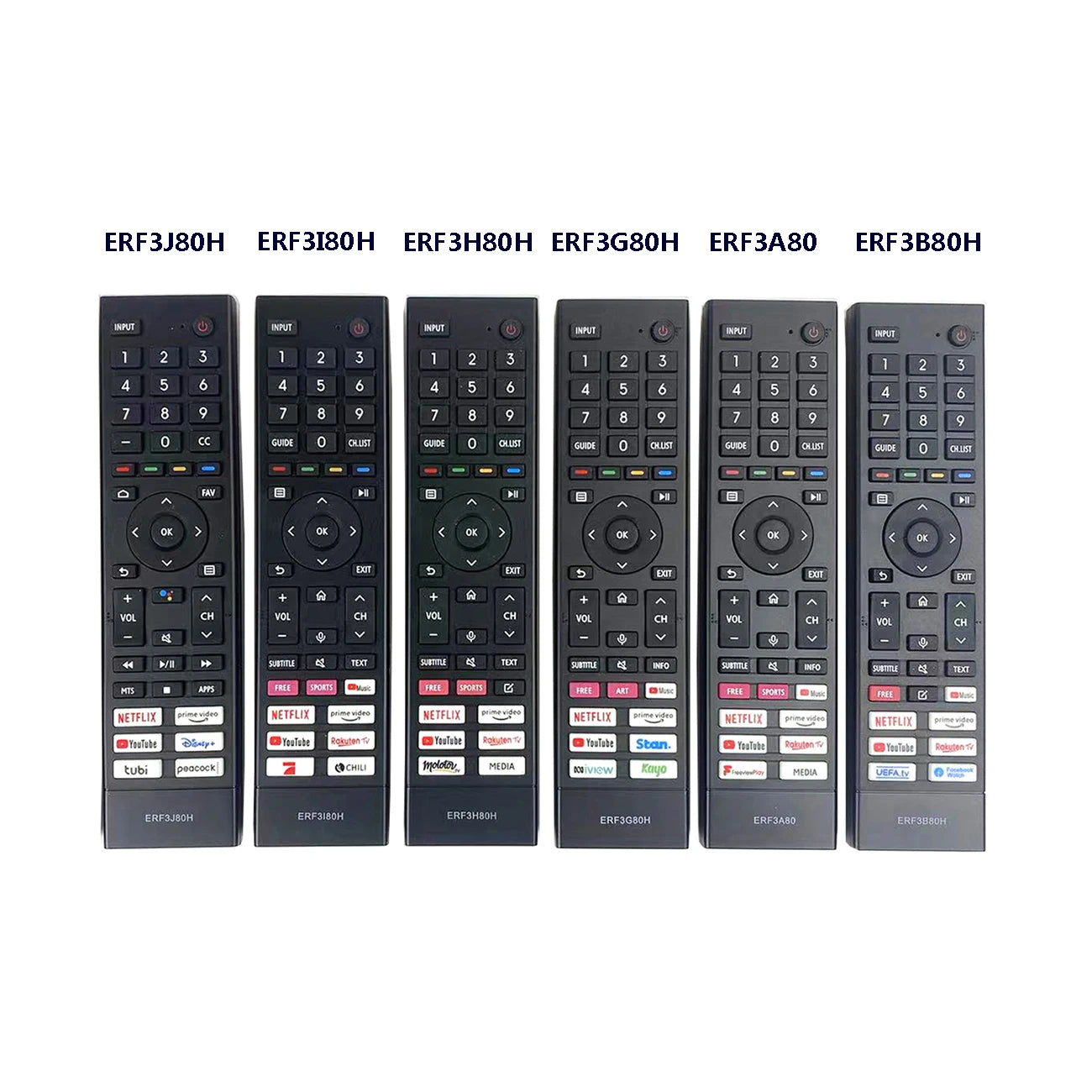 Hisense ERF3 Series Replacement Remote Control for 4K Ultra HD Smart Televisions (No Voice)
