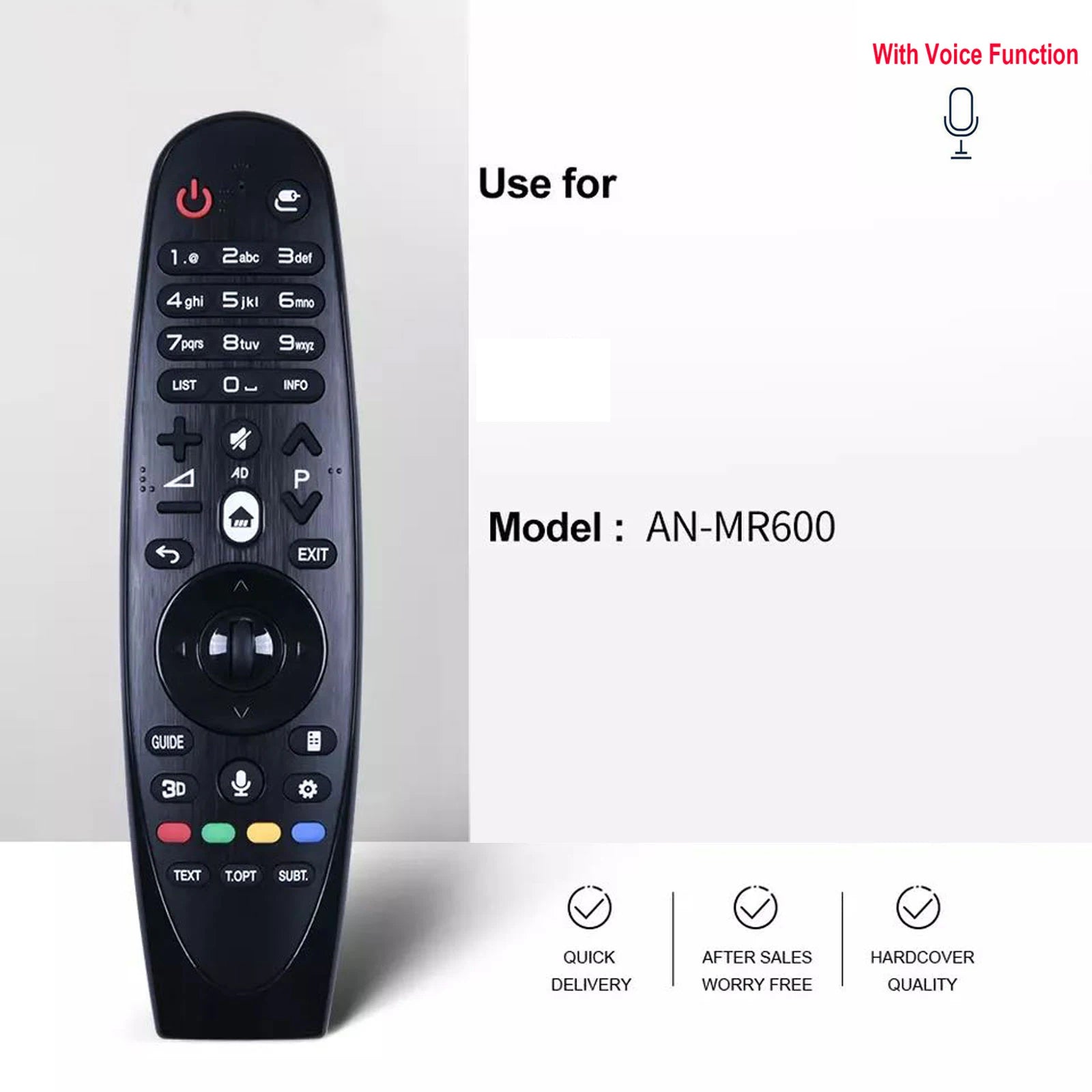 Voice Magic Remote for LG TVs (2018–2023) – MR600 to MR23GA Series Compatible