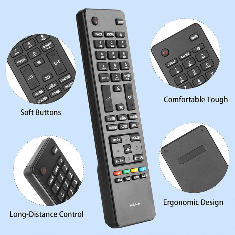 HTR-A18H Replacement Remote for LE28H600 LE32A650 LE32F600 LE32M600 LE50K6000 Haier LED LCD TV